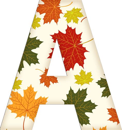 Printable Fall Alphabet Letters